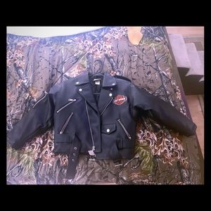 Kids Harley Davidson leather jacket